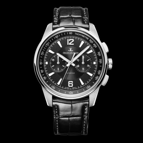 Jaeger-LeCoultre Polaris Chronograph Stainless Steel / Black / Alligator