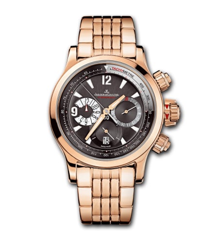 Jaeger-LeCoultre Master Compressor Chronograph Pink Gold Bracelet Grey