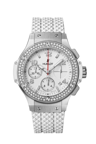 Hublot Big Bang Original 41 Stainless Steel - Diamond / White / Rubber