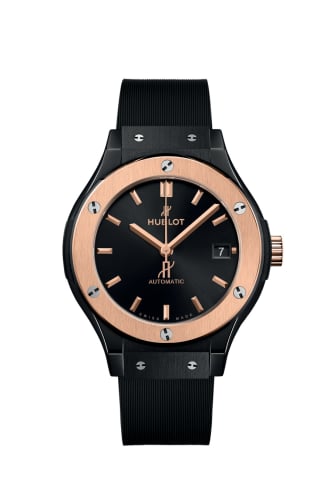 Hublot Classic Fusion 38 Ceramic - King Gold / Black / Rubber