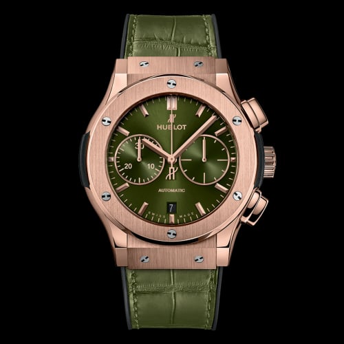 Hublot Classic Fusion 45 Chronograph King Gold / Green