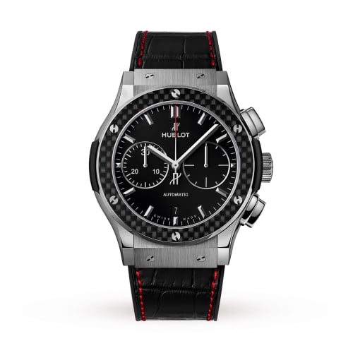 Hublot Classic Fusion 45 Chronograph Titanium / Black / Watches of Switzerland