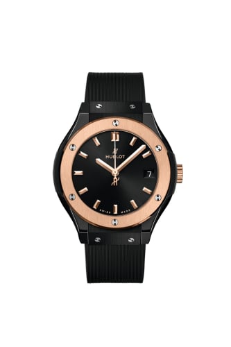 Hublot Classic Fusion 33 Ceramic - King Gold / Black / Rubber
