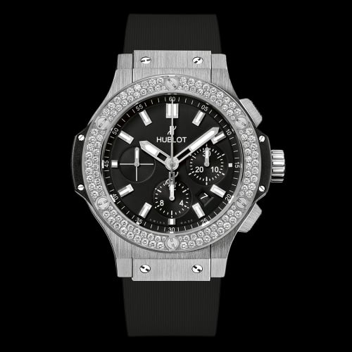 Hublot Big Bang 45 Stainless Steel / Diamond / Black