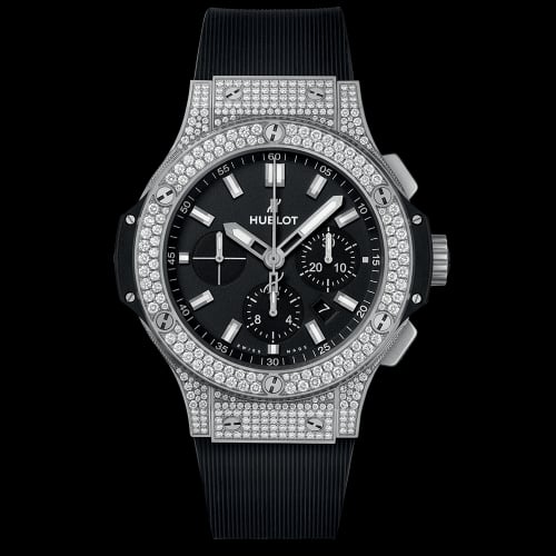 Hublot Big Bang 45 Stainless Steel / Pavé / Black