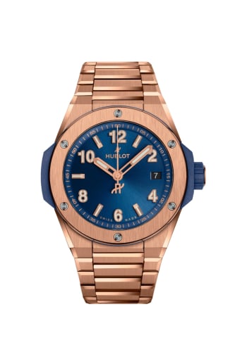 Hublot Big Bang Integrated 38 Time Only King Gold / Blue