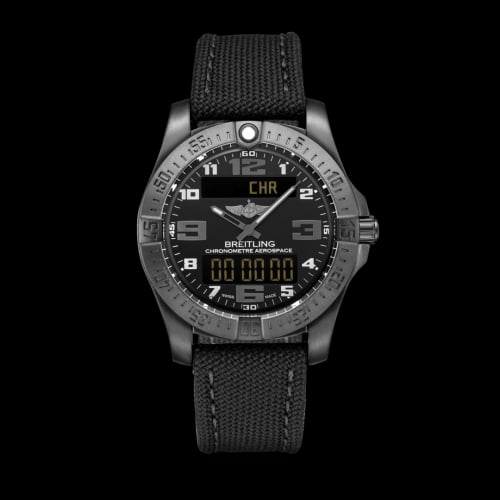 Breitling Aerospace Evo Night Mission / Black / Military / Pin