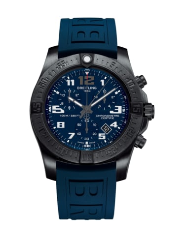 Breitling Chronospace Evo Night Mission / Blue / Rubber