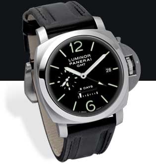 Panerai Luminor 1950 44 8 Days GMT Stainless Steel / Black