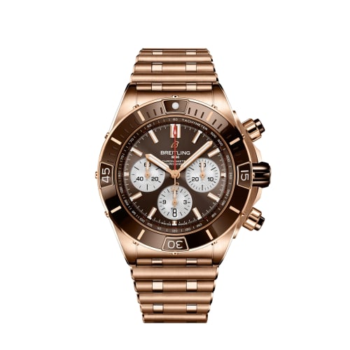 Breitling Super Chronomat B01 44 Red Gold / Brown / Rouleaux