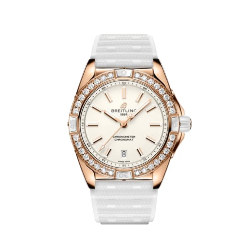 Breitling Super Chronomat 38 Origins Red Gold / White / Rubber Rouleaux