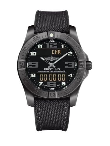 Breitling Aerospace Evo Night Mission / Black / Military / Folding