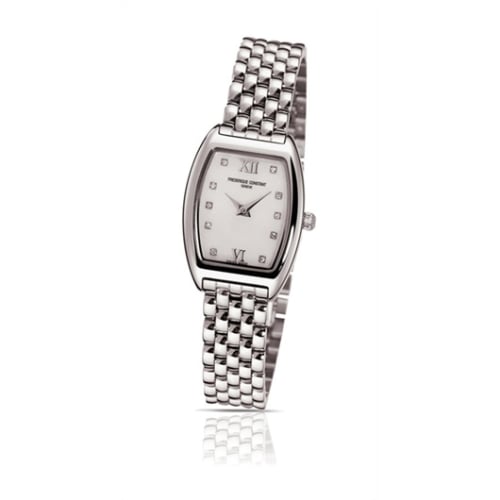 Frederique Constant Art Deco Tonneau Stainless Steel / MOP / Bracelet
