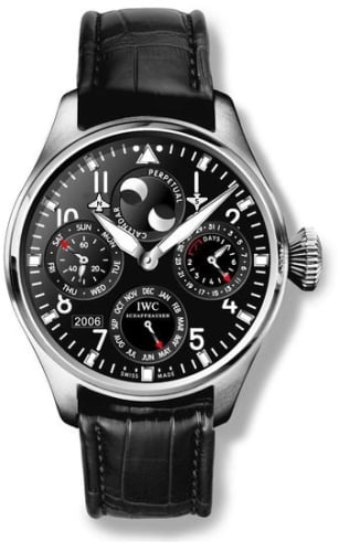 IWC Schaffhausen Big Pilot Perpetual Calendar Platinum / Black / Sincere