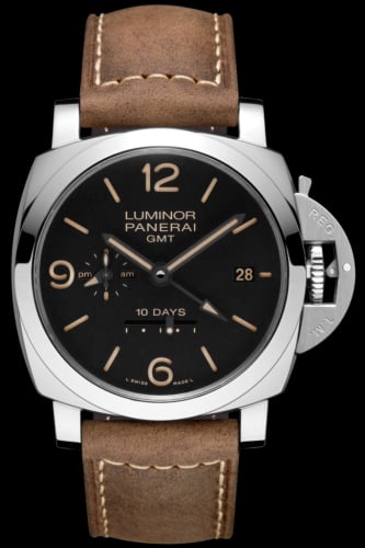 Panerai Luminor 1950 44 10 Days GMT Automatic Stainless Steel / Black