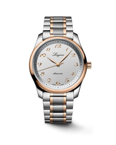 Longines Master Collection 40 Date Stainless Steel - Pink Gold / Silver / Bracelet
