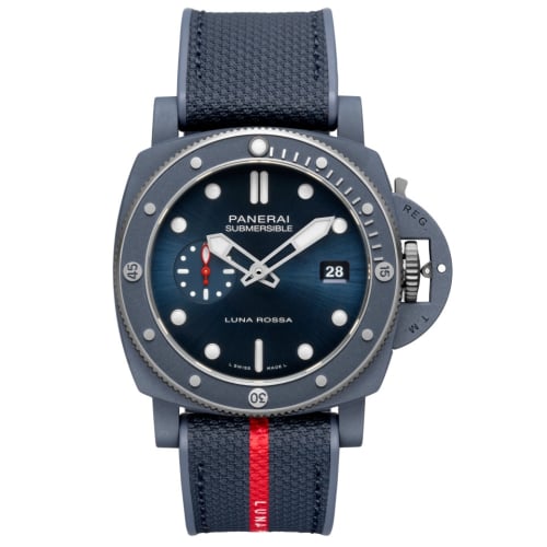 Panerai Submersible QuarantaQuattro Luna Rossa Ti-Ceramitech / Blue