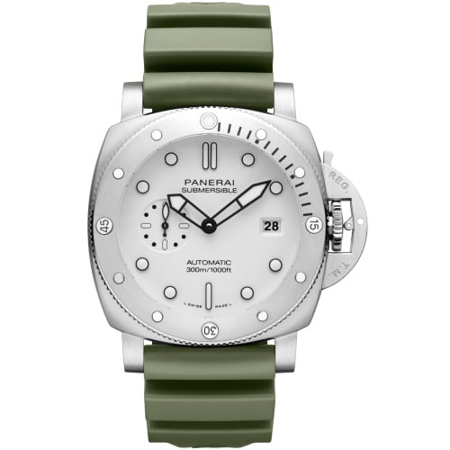 Panerai Submersible QuarantaQuattro Stainless Steel / White