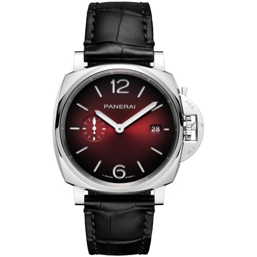 Panerai Luminor Due 42 3 Days Date Stainless Steel / Burgundy