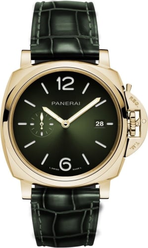 Panerai Luminor Due 42 Automatic Yellow Gold / Green
