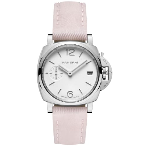 Panerai Luminor Due 38 Automatic Stainless Steel / White / Prada-ReNylon