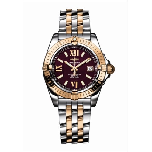 Breitling Cockpit Lady Gold Bezel / Black / Bracelet
