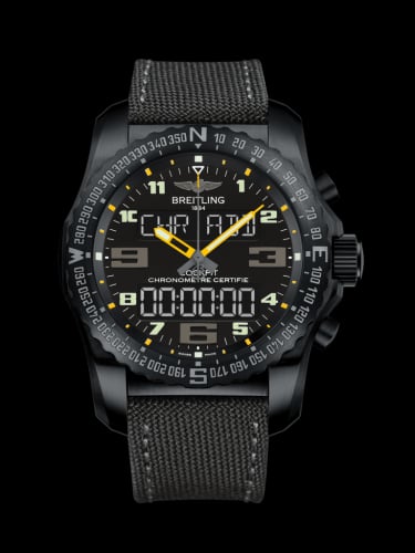 Breitling Cockpit B50 Night Mission / Black-Yellow / Military / Pin