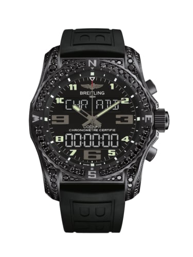 Breitling Cockpit B50 Night Mission Diamondworks / Black / Rubber