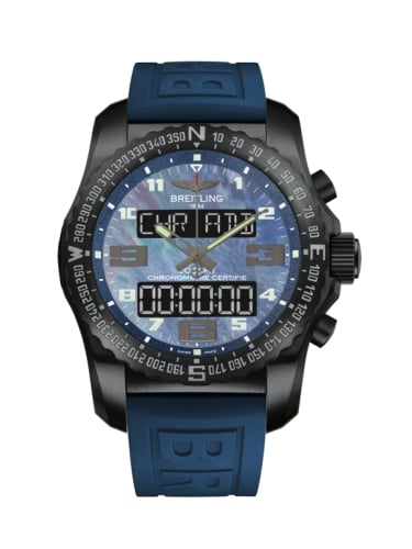 Breitling Cockpit B50 Night Mission / Blue MOP / Rubber / Folding