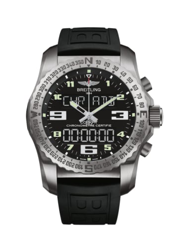 Breitling Cockpit B50 Titanium / Black / Rubber / Folding