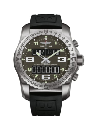 Breitling Cockpit B50 Titanium / Grey / Rubber / Folding