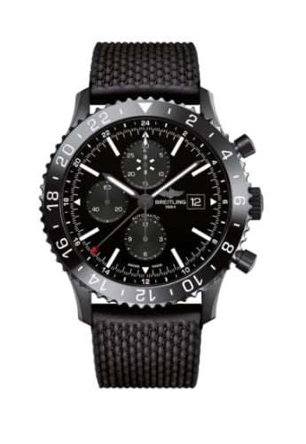 Breitling Chronoliner Blacksteel / Black / Rubber