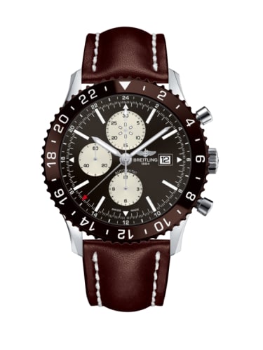 Breitling Chronoliner Stainless Steel / Bronze / Calf