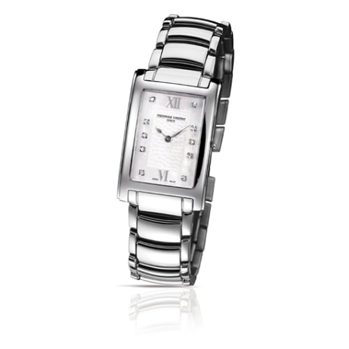 Frederique Constant Carree Stainless Steel / MOP / Bracelet
