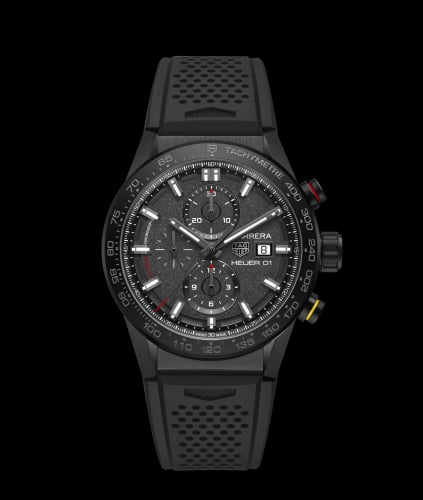 TAG Heuer Carrera Calibre Heuer 01 43 Stainless Steel / Black / Rubber / CLEP