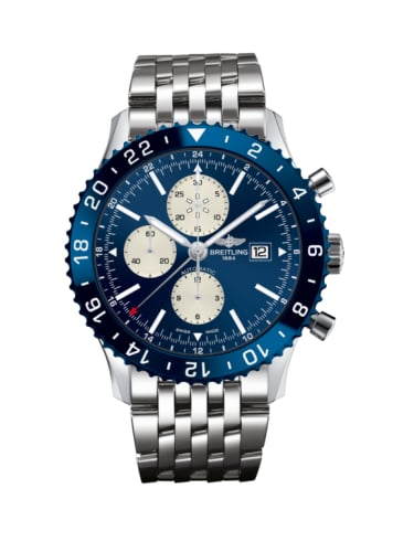 Breitling Chronoliner Stainless Steel / Blue / Bracelet