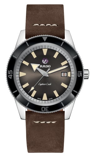 Rado HyperChrome Captain Cook 42 Stainless Steel / Brown / Calf