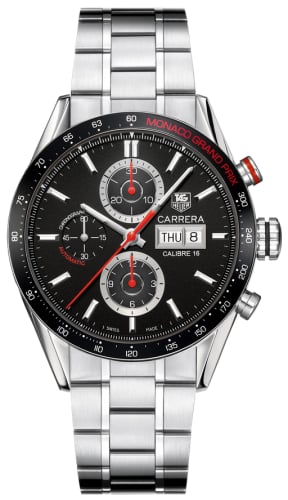 TAG Heuer Carrera Calibre 16 Day Date 43 Stainless Steel / Black / Monaco Grand Prix