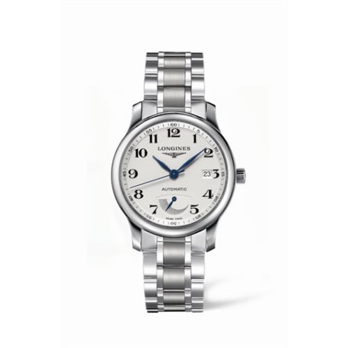 Longines Master Collection 38.5mm Power Reserve Stainless Steel / Silver-Arabic / Bracelet