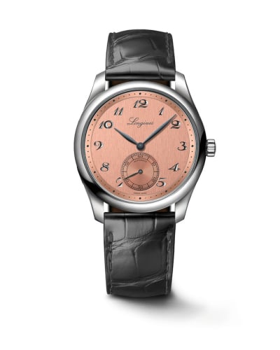 Longines Master Collection 38.5 Small Seconds Steel / Salmon