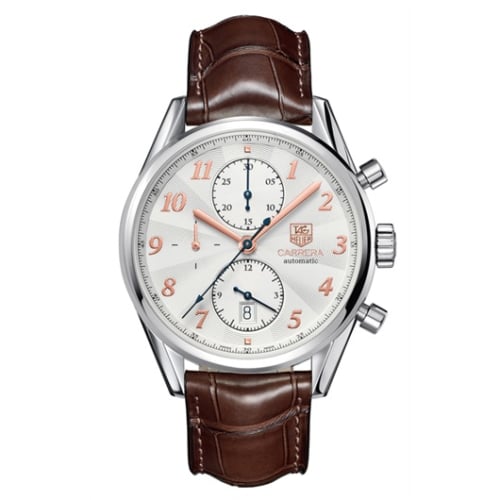 TAG Heuer Carrera Calibre 16 41 Heritage Stainless Steel / Silver / Alligator