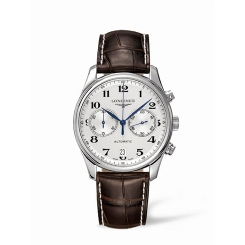 Longines Master Collection Chronograph 40 Stainless Steel / Silver / Strap