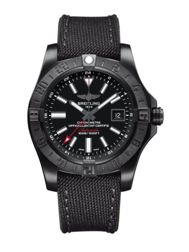 Breitling Avenger II GMT Black Steel / Volcano Black / Military