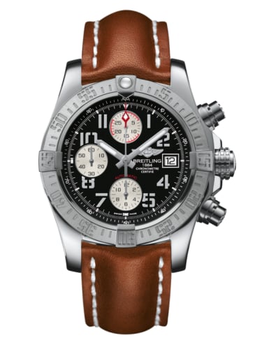 Breitling Avenger II Stainless Steel / Volcano Black / Calf