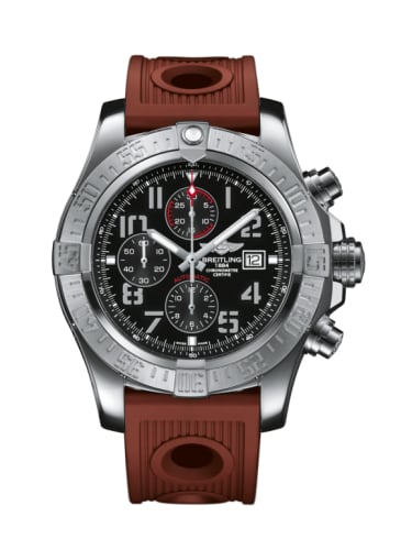 Breitling Super Avenger II Stainless Steel / Volcano Black / Rubber / Folding