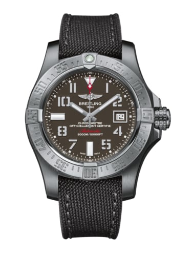 Breitling Avenger II Seawolf Stainless Steel / Tungsten Gray / Military / Pin
