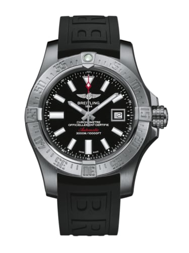 Breitling Avenger II Seawolf Stainless Steel / Volcano Black / Rubber / Pin