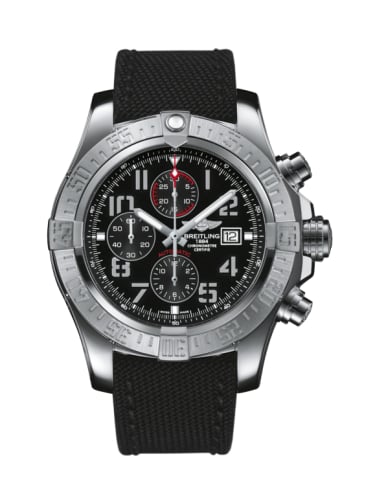 Breitling Super Avenger II Stainless Steel / Volcano Black / Military / Pin