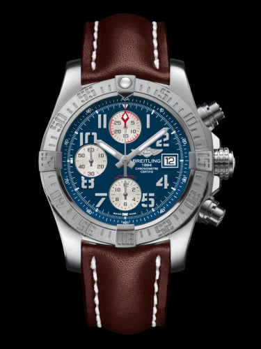 Breitling Avenger II Stainless Steel / Mariner Blue / Calf / Pin