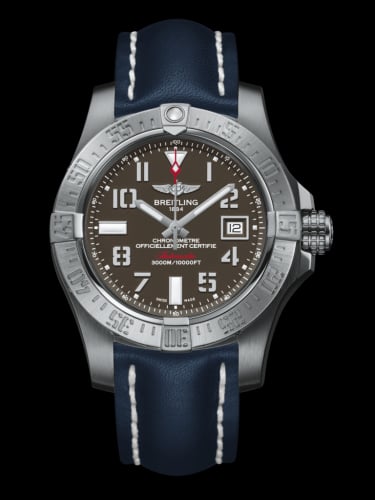 Breitling Avenger II Seawolf Stainless Steel / Tungsten Gray / Calf / Pin